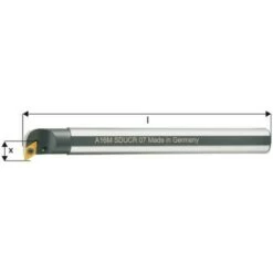 FP Barre D'alésage ISO 93° A..-SDUCR/L, à Arrosage Interne, Désignation : A20R SDUCR 11, Ø Queue - Dg7 20 Mm, Dimensions Ø Min. 26 Mm