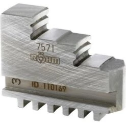 ROHM Mors De Mandrin De Tour, 3 Mors, étagés Vers L'intérieur, Trempés, Taille : 100 Mm, Long. A 48 Mm, Larg. : B 14 Mm, Hauteur C : 33,5 Mm