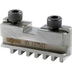 ROHM Mors De Mandrin De Tours, 3 Mors, Mors De Base Avec Vis De Fixation, Taille : 125 Mm, Long. A 55 Mm, Larg. : Du Tenon B - 0,05 7,94 Mm