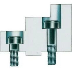 ROHM Vis De Fixation Pour Mors Rapportés, Vis Filetée 1, Taille : 315 Mm, Filetage Vis 1 M12 X 45