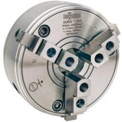 ROHM Mandrin à Crémaillère à Trois Mors DURO-T Avec Dispositif De Centrage Cylindrique DIN 6350, Taille : 250 Mm, Pouces 10