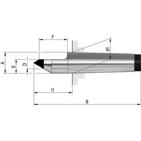 ROHM Coins Durs, Type 670, Demi Pointe, MK : 2, A 18,0 Mm, B 100 Mm, D : 7 Mm, E : 11 Mm, F : 30 Mm, D1 : 17,780 Mm, L1 : 36,0 1 ROHM Coins Durs, Type 670, Demi Pointe, MK : 2, A 18,0 Mm, B 100 Mm, D : 7 Mm, E : 11 Mm, F : 30 Mm, D1 : 17,780 Mm, L1 : 36,0