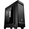 Raijintek ARCADIA II Tour Midi Boîtier PC, Boîtier Gaming Noir 1 Ventilateur Pré-installé, Fenêtre Latérale, Filtre Ant - Noir