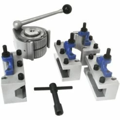 Jeu De 5 Pcs Tourelle Porte-outils à Changement Rapide à 40 Positions Pour Tour à Métaux Avec Un Diamètre De Tournage De 120 à 220 Mm - Système Multifix MW-Tech SWHA0