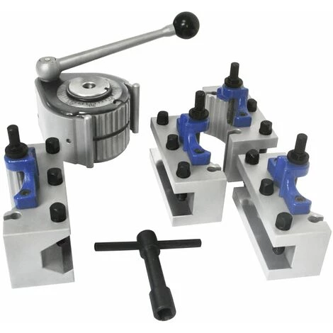 Jeu De 5 Pcs Tourelle Porte-outils à Changement Rapide à 40 Positions Pour Tour à Métaux Avec Un Diamètre De Tournage De 300 à 500 Mm - Système Multifix MW-Tech SWHB2 1 Jeu De 5 Pcs Tourelle Porte-outils à Changement Rapide à 40 Positions Pour Tour à Métaux Avec Un Diamètre De Tournage De 300 à 500 Mm - Système Multifix MW-Tech SWHB2