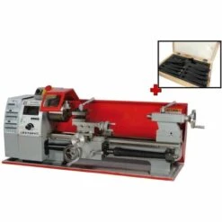 TOUR A METAUX D'ETABIL 400 MM AVEC VARIATEUR HOLZMANN ED400FD + 9 OUTILS 9TLG10