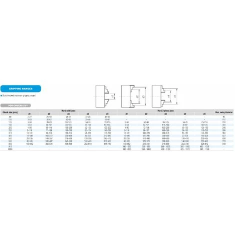 Mandrin 3 Mors Camlock DIN55029 Fonte Bison 3244-160-4 3 Mandrin 3 Mors Camlock DIN55029 Fonte Bison 3244-160-4 – Image 3