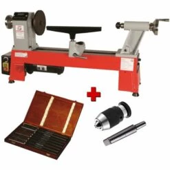 TOUR A BOIS HOLZMANN D460FXL + ADAPTATEUR MANDRIN + MANDRIN + GOUGES H8TLG