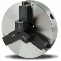 EBERTH 3" / 80 Mm Mandrin De Tour à Bois à Trois Mors à Centrage Automatique Filetage 1" -8 TPI