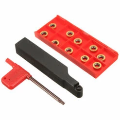 ASUPERMALL Fraisage Srapr1616H10 Visage Porte-Outil Tour + 10Pcs Rpmt10T3Mo Carbure Inserts