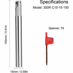 ASUPERMALL Haute Durete De Fraisage Outil Porte-Haute Efficacite Tour Cnc Coupe Arbor, C15-15-150 -Tours et accessoires Soldes 23912385 4