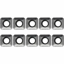 ASUPERMALL Km12R50-22-4T Carbure Insert Maintenu Alimentation Rapide En Alliage Fin Usine D'Usinage Face Fraisage Avec 10 Pieces Inserts -Tours et accessoires Soldes 23912487 4