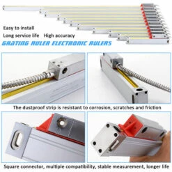 ASUPERMALL Regle Rapage Rulers Electronique Optique Regle Echelle Lineaire Fraiseuse Accessoires Lathe, 300Mm -Tours et accessoires Soldes 23912654 5