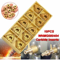 ZEBRAA 10PCS/Boite WNMG080404 Carbure Insérer Lame Plaquette