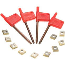 KINGSO Barre Porte-outil De Tournage D'alésage De Tour 4Pcs + 10x Inserts CCMT09T304 + 4x Clés -Tours et accessoires Soldes 24149049 4