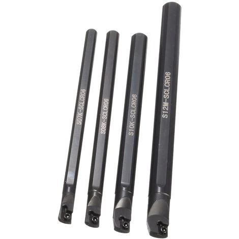 ASUPERMALL 4Pcs 7/8/10 / 12Mm S07K / S08K / S10K / S12M-Sclcr06 Tour Cnc Boring Decolletage Holder Outil + 10Pcs Ccmt060204 Inserts + 4Pcs Wrenches 3 ASUPERMALL 4Pcs 7/8/10 / 12Mm S07K / S08K / S10K / S12M-Sclcr06 Tour Cnc Boring Decolletage Holder Outil + 10Pcs Ccmt060204 Inserts + 4Pcs Wrenches – Image 3