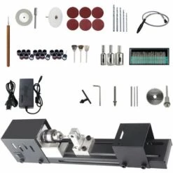 ASUPERMALL Mini Lathe Perles Polisseuse Machine Artisanat Travail Du Bois Bricolage Outil Rotatif Set