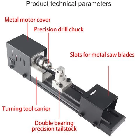 ASUPERMALL Mini Lathe Perles Polisseuse Machine Artisanat Travail Du Bois Bricolage Outil Rotatif Set 2 ASUPERMALL Mini Lathe Perles Polisseuse Machine Artisanat Travail Du Bois Bricolage Outil Rotatif Set – Image 2