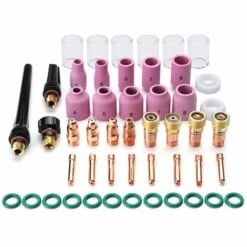 ASUPERMALL 49Pcs Tig Torche De Soudage Stubby Gaz Objectif # 10 Pyrex Verre Kit Cup Pour Wp-17/18/26