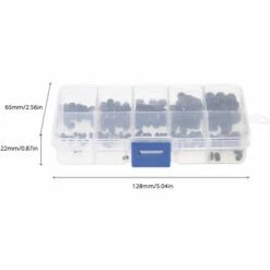 ASUPERMALL 200Pcs Noir Allen A Tete Cylindrique Interne Hexagonales Vis Sans Tete Assortiment Cup Point Vis Kit Pour Utilisation A Domicile -Tours et accessoires Soldes 24161676 5