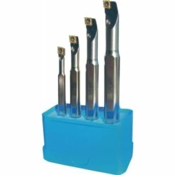 PROMAT Set De Barres D'alésage SCLC-R 06 à Droite Nickelée Avec Refroidissement 4 Pièces