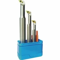 PROMAT Set De Barres D'alésage SDUC-R 07 à Droite Nickelée Avec Refroidissement 3 Pièces