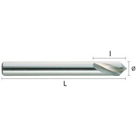 HEPYC Foret Métal à Centrer 90° HSSCO CNC D. 10 X Lt. 89 X Lu. 25 Mm 1 HEPYC Foret Métal à Centrer 90° HSSCO CNC D. 10 X Lt. 89 X Lu. 25 Mm
