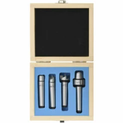 ASUPERMALL Centres De Tour A Bois 4 Pcs MT2 Acier