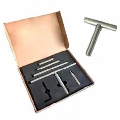 HOLZPROFI 4 Supports D'outils Droits Pour Tour à Bois Q. Interchangeable 16,05 X 76,2 Mm - 25 X 127 Mm