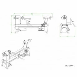 HOLZPROFI Tour à Bois Monophasé à Variateur De Fréquence - L. 510 Mm - 750 W 230 V 5 HOLZPROFI Tour à Bois Monophasé à Variateur De Fréquence - L. 510 Mm - 750 W 230 V -Tours et accessoires Soldes 28445151 3