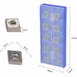 HAPPYSHOPPING 10 Pieces / Boite CCMT09T304 VP15TF Lame En Carbure CCMT 09 T3 / CCMT32.51 Lame CNC A Trou Interieur, Couleur De La Boite Aleatoire -Tours et accessoires Soldes 30446084 3