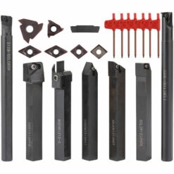 HAPPYSHOPPING Barre D'alesage A Queue De 12 Mm Avec Cle, Insert En Carbure Multifonction, Outil De Tour