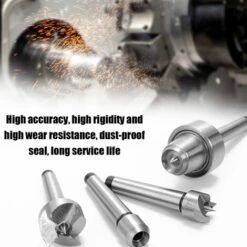 HAPPYSHOPPING Centre Rotatif De Travail Du Bois 4PCS MT1 Pour Centre De Tournage De Tour D'outil De Coupe De Bois En Metal -Tours et accessoires Soldes 30554023 3