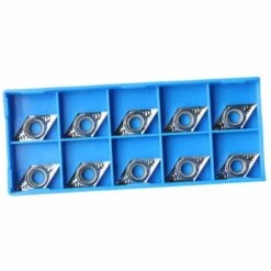ASUPERMALL 10Pcs Argent Blades Dcgt11T304-Ak / H01 Dcgt32.51-Ak H01 Pour Inserts En Carbure Occasion En Alliage D'Aluminium