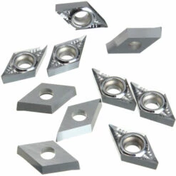 ASUPERMALL 10Pcs Argent Blades Dcgt11T304-Ak / H01 Dcgt32.51-Ak H01 Pour Inserts En Carbure Occasion En Alliage D'Aluminium -Tours et accessoires Soldes 31041379 5
