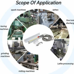 ASUPERMALL Regle Rapage Rulers Electronique Optique Regle Echelle Lineaire Fraiseuse Accessoires Lathe, 1000Mm -Tours et accessoires Soldes 31047595 3