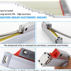 ASUPERMALL Regle Rapage Rulers Electronique Optique Regle Echelle Lineaire Fraiseuse Accessoires Lathe, 1000Mm -Tours et accessoires Soldes 31047595 5