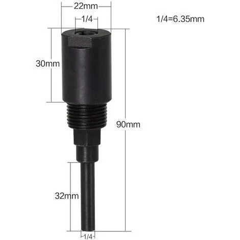AIDUCHO Router Collet Extension Bit De Routeur Extension De Collet Et Rognage Découpage Machine De Gravure Extender Porte-mandrin De Travail Du Bois Fraise (1/4 Shank+8MM Shank+1/2 Shank) 5 AIDUCHO Router Collet Extension Bit De Routeur Extension De Collet Et Rognage Découpage Machine De Gravure Extender Porte-mandrin De Travail Du Bois Fraise (1/4 Shank+8MM Shank+1/2 Shank) – Image 5
