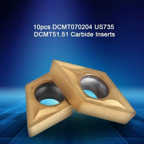 AIDUCHO Coffret De 10pcs Lames Inserts Rotatifs CNC Cutters Forme Losange En Carbure DCMT070204 US735 DCMT51.51 Outil Tournage Filtage Pour Acier Pour Tours, Fraiseuses 5 AIDUCHO Coffret De 10pcs Lames Inserts Rotatifs CNC Cutters Forme Losange En Carbure DCMT070204 US735 DCMT51.51 Outil Tournage Filtage Pour Acier Pour Tours, Fraiseuses – Image 5