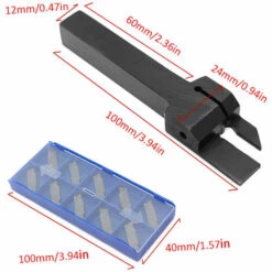 HAPPYSHOPPING MGEHR1212-3 Porte-outil CNC Avec 1 Cle Et 10 Lames MGMN300 -Tours et accessoires Soldes 32996411 5