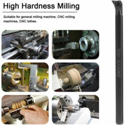 HAPPYSHOPPING Ensemble De 5 Porte-outils De Tournage Indexables A Tige De 8 Mm Avec 5 Lames DCMT070204 7 HAPPYSHOPPING Ensemble De 5 Porte-outils De Tournage Indexables A Tige De 8 Mm Avec 5 Lames DCMT070204 -Tours et accessoires Soldes 32996504 3