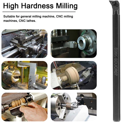 HAPPYSHOPPING Ensemble De 5 Porte-outils De Tournage Indexables A Tige De 8 Mm Avec 5 Lames DCMT070204 3 HAPPYSHOPPING Ensemble De 5 Porte-outils De Tournage Indexables A Tige De 8 Mm Avec 5 Lames DCMT070204 – Image 3