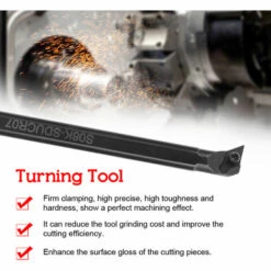 HAPPYSHOPPING Ensemble De 5 Porte-outils De Tournage Indexables A Tige De 8 Mm Avec 5 Lames DCMT070204 9 HAPPYSHOPPING Ensemble De 5 Porte-outils De Tournage Indexables A Tige De 8 Mm Avec 5 Lames DCMT070204 -Tours et accessoires Soldes 32996504 5