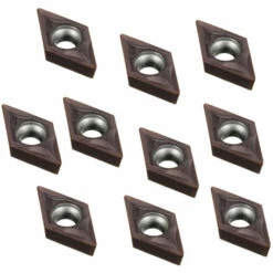 HAPPYSHOPPING 10 Pieces DCMT0702 EM YBC205 CNC Lame Revetement De Couleur Violette + Cle Assortie Cle De Boite Couleur Aleatoire -Tours et accessoires Soldes 32997135 3