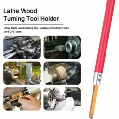 HAPPYSHOPPING 3 Pieces Ensemble D'outils De Machine-outil A Bois Poignee Carree Rouge + Lame Jaune Pplc-R6 + R6 -Tours et accessoires Soldes 32997270 5