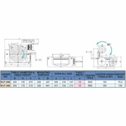Diviseurs Inclinables à Grand Alésage Vertex VUT-250 -Tours et accessoires Soldes 35435017 3