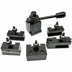 HAPPYSHOPPING 6pcs 250 Porte-outil A Changement Rapide De Type Cuniforme Avec Oscillation De Tour De 6-9 ",modele:Noir Noir
