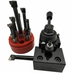 HAPPYSHOPPING 6pcs 250 Porte-outil A Changement Rapide De Type Cuniforme Avec Oscillation De Tour De 6-9 ",modele:Noir Noir -Tours et accessoires Soldes 35832912 4