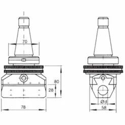Tête D'alésage Universelle Automatique DIN2080 ISO Vertex VBHU-207 -Tours et accessoires Soldes 35898984 3