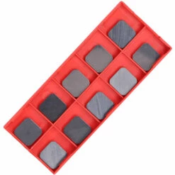 ASUPERMALL 10Pcs High Dutress Tool De Fraisage Insert Accessoire Haute Efficacite Touches De Coupe Rapide Ensemble Avec Boite De Storge, Multicolore, 2